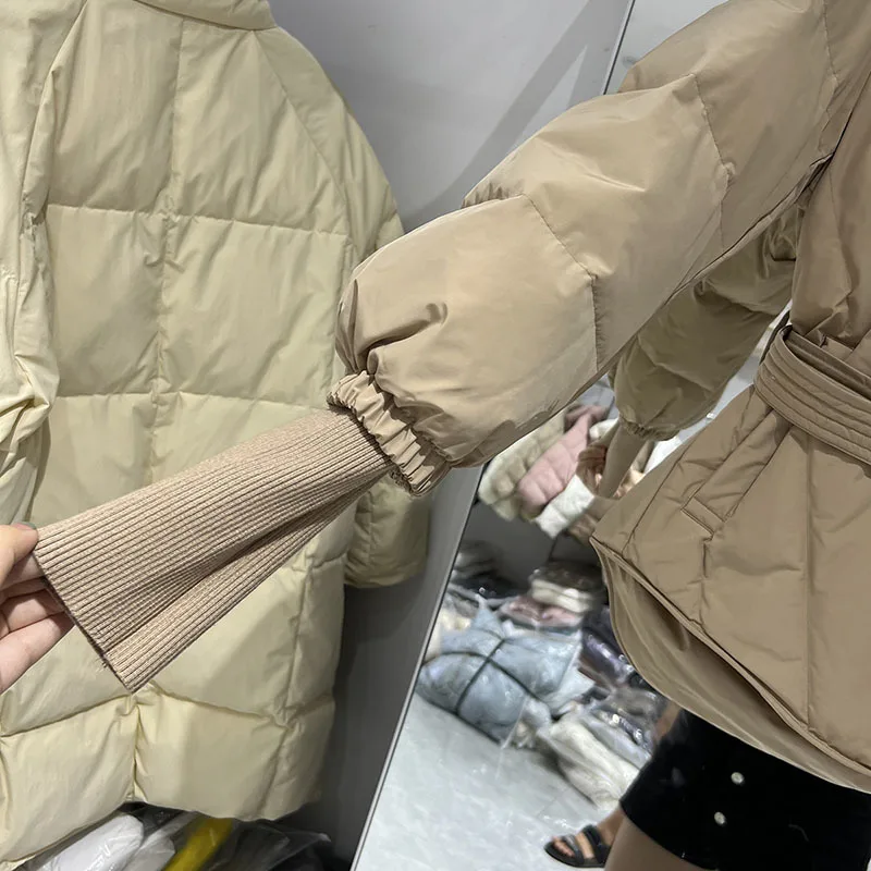 Женская зимняя пуховая куртка на 90 белом утином пуху