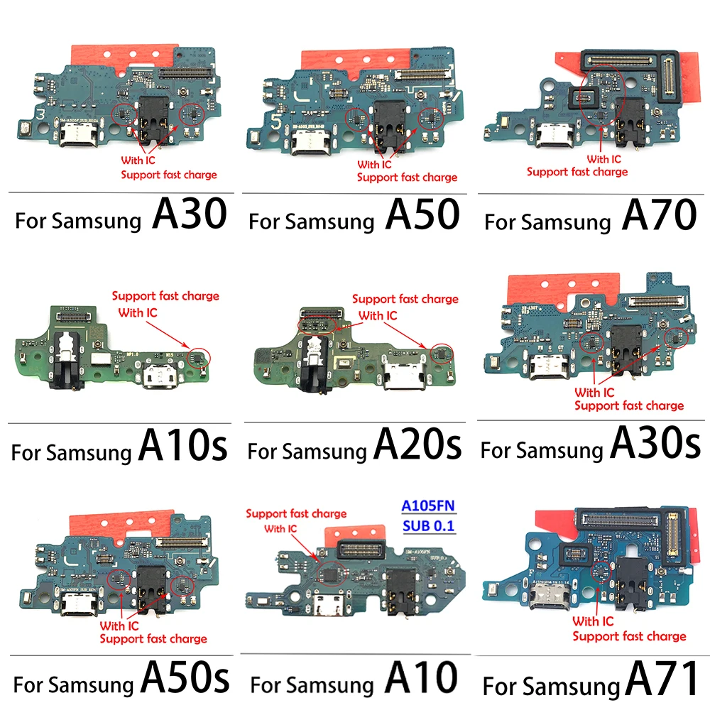 USB Charger Base Plate Flex for Samsung GalaxyA10S A12 A21 A20 A30 A40 A50 A70 A71A30S A50S  A10 A105FN