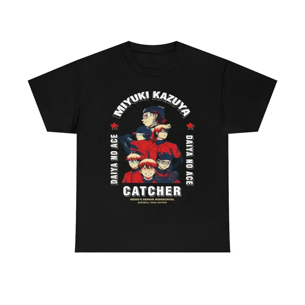 Футболка Diamond no Ace Miyuki Kazuya Рубашка унисекс для любителей аниме и манги