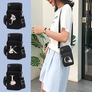 mobile phone arm bags outdoor fitness mini sports bag pink flower print wallet oppo find x5 xiaomi mix universal case pouch free global shipping