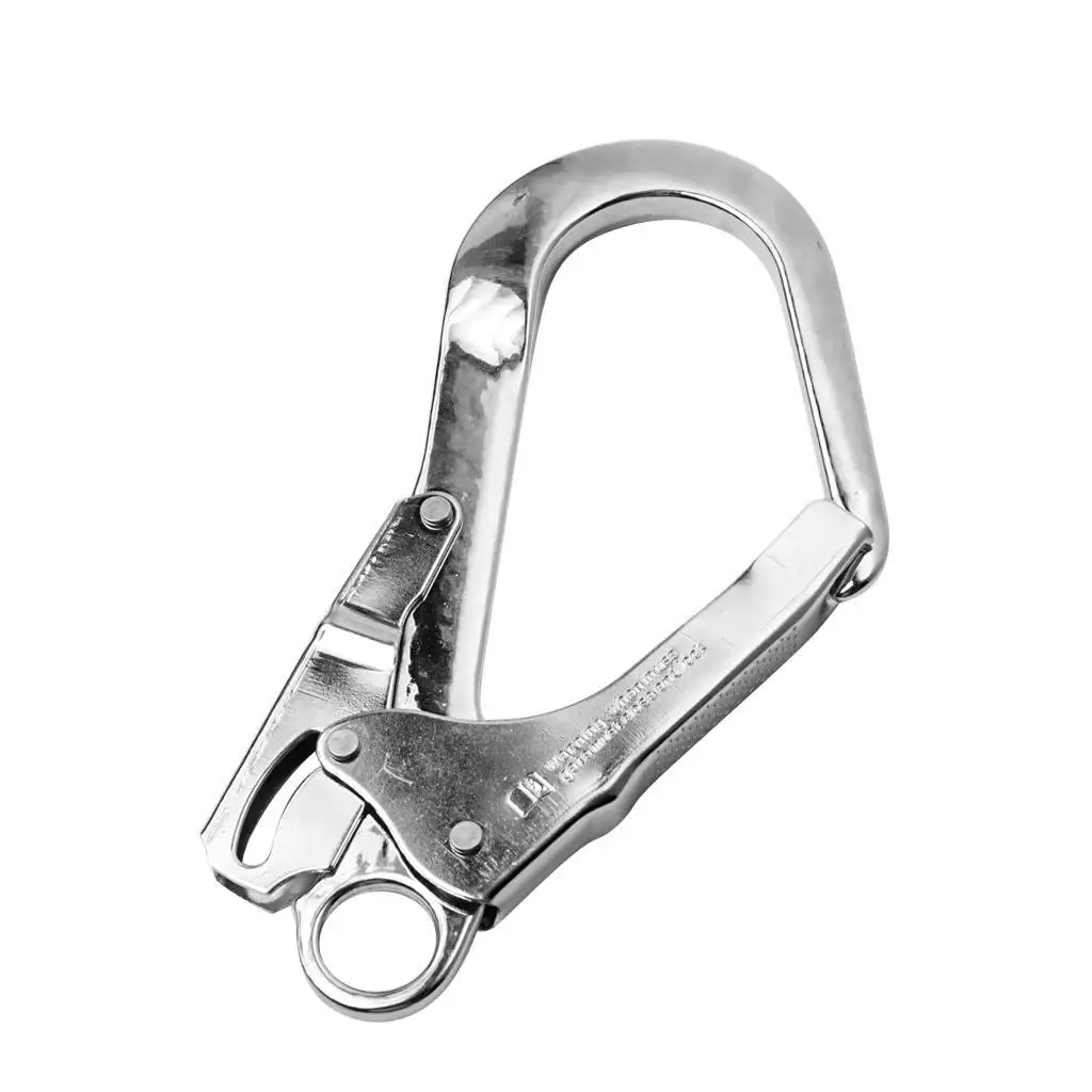 

Heavy Duty Rock Climbing Fall Protection Safety Lanyard Snap Clip Hook 25KN