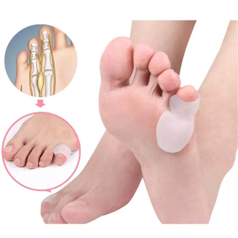 

1Pair Small Toe Thumb Daily Use SEBS Material Toe Capsule Protector Foot Care Finger Toe Separator Thumb Valgus Toe Aligner