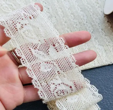 Кружево Vovoka хлопковое с цветочным узором