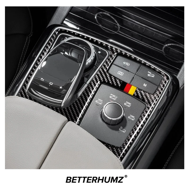 

Углеродное волокно для Mercedes Benz W166 X166 ML GLE GLS центральная консоль мультмедиа панель отделка рамка наклейка автомобильные аксессуары для интерьера