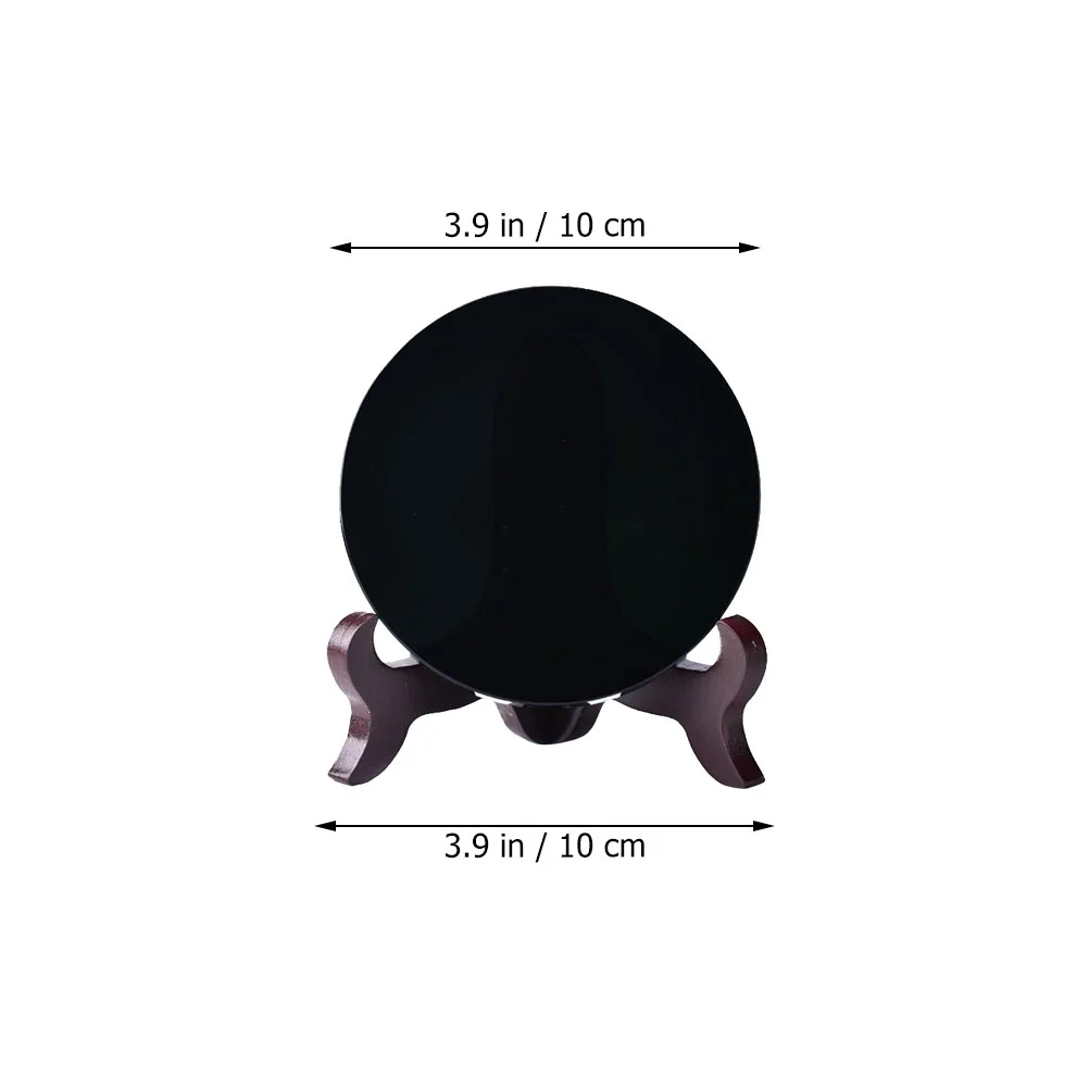 Feng Shui Mirror Round Mirrors Wedding Decorations for Tables End Obsidian Plastic Scrying Centerpiece