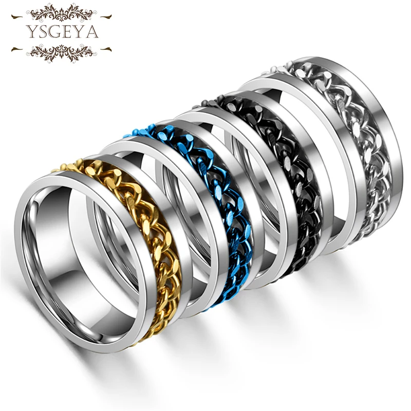

YSGEYA 20pcs Wholesale Items for Business Rings Kpop Charms Wholesale Rings Korean Fashion Turnable Free Shipping Items