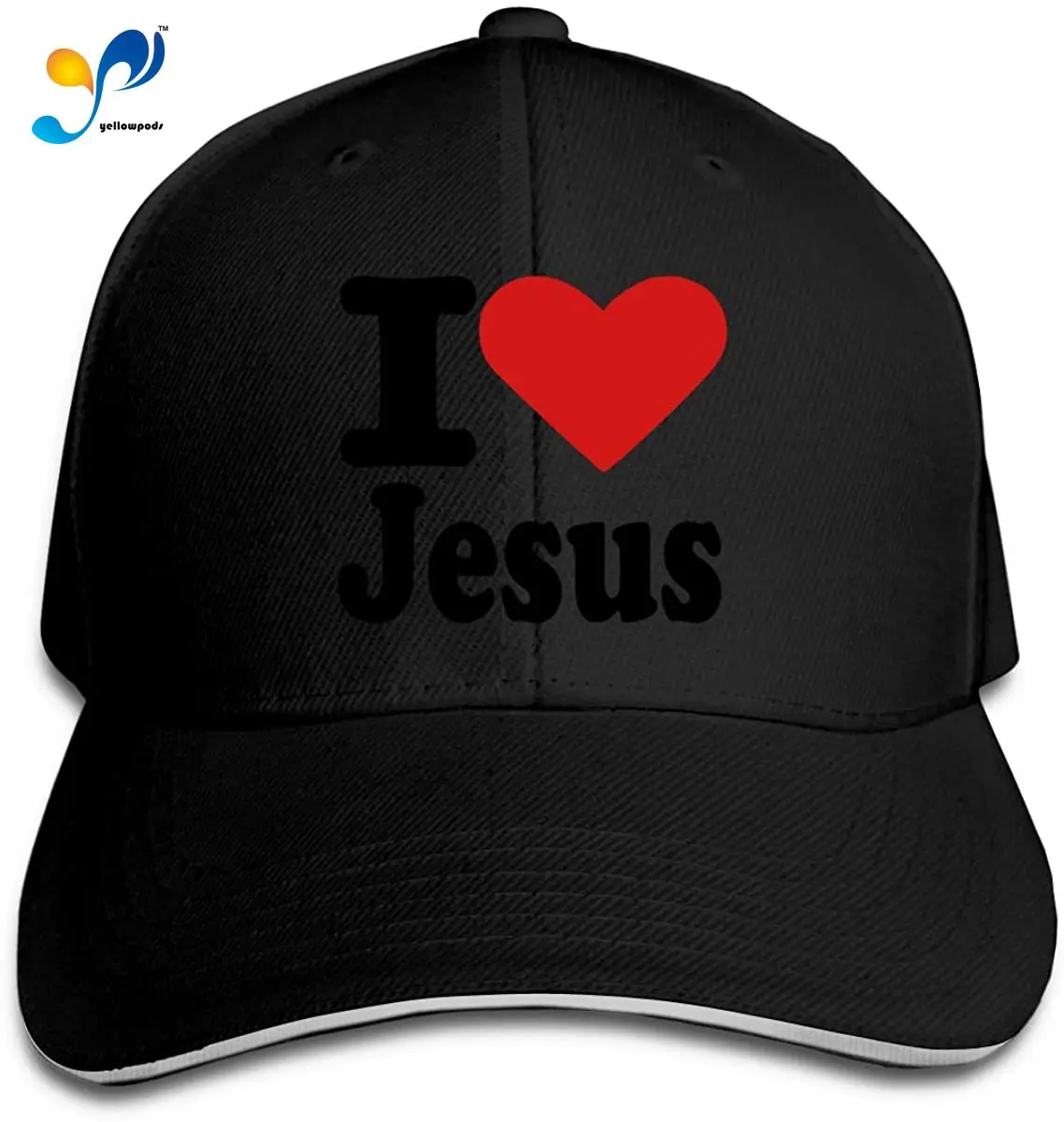 

Baseball Cap Adjustable Fits Men Women Low Profile Hat Sun Hat I Love Jesus