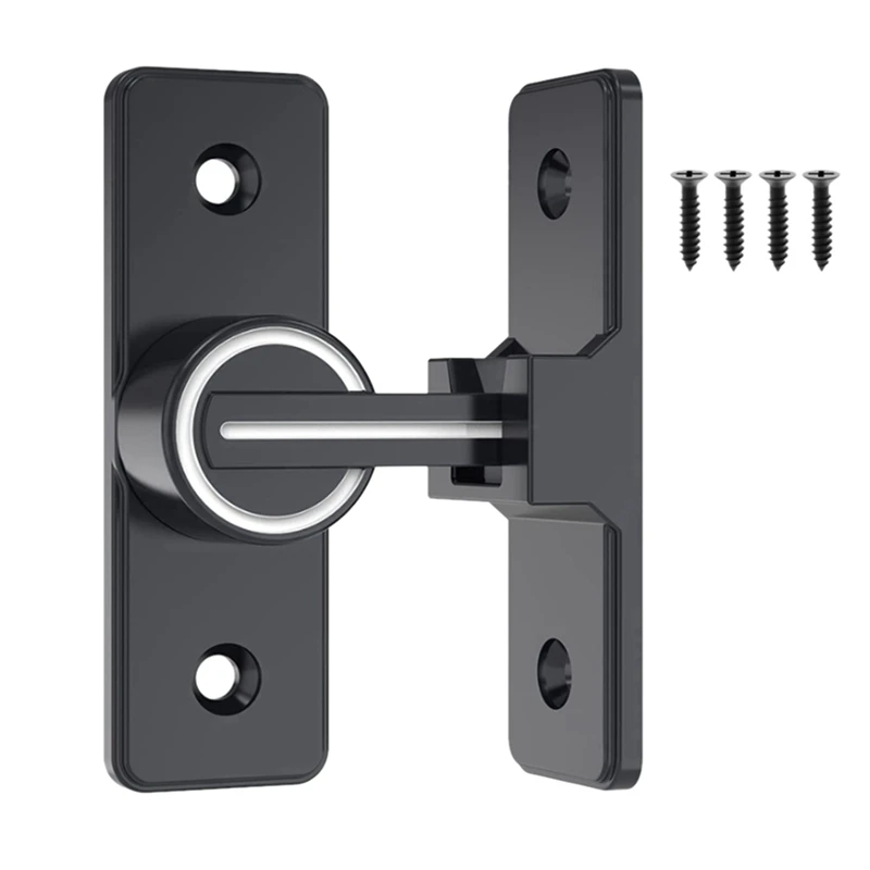 

Barn Door Lock Hardware, 90 Degree Heavy Duty Gate Latches Flip Latch Safety Door Bolt Latch Lock 2 Pack