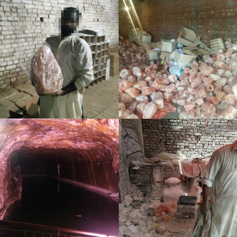 Ручная резная USB деревянная основа Гималайская солевая лампа очиститель воздуха