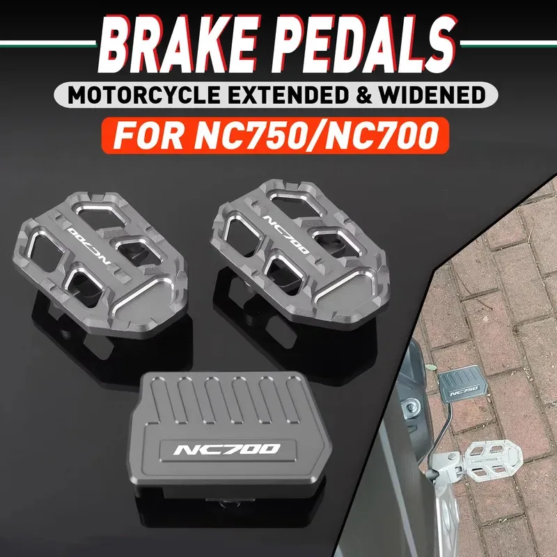 Фото Подходит для мотоцикла Honda NC750X NC750S NC700X NC700S, широкая педаль переднего тормоза, увеличенная подножка NC 750X 750S 700X 700s №1