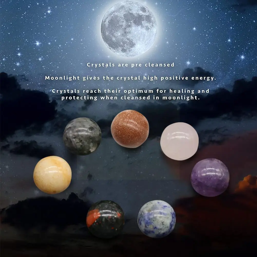 

20mm Natural Crystal Healing Gemstone J0k4