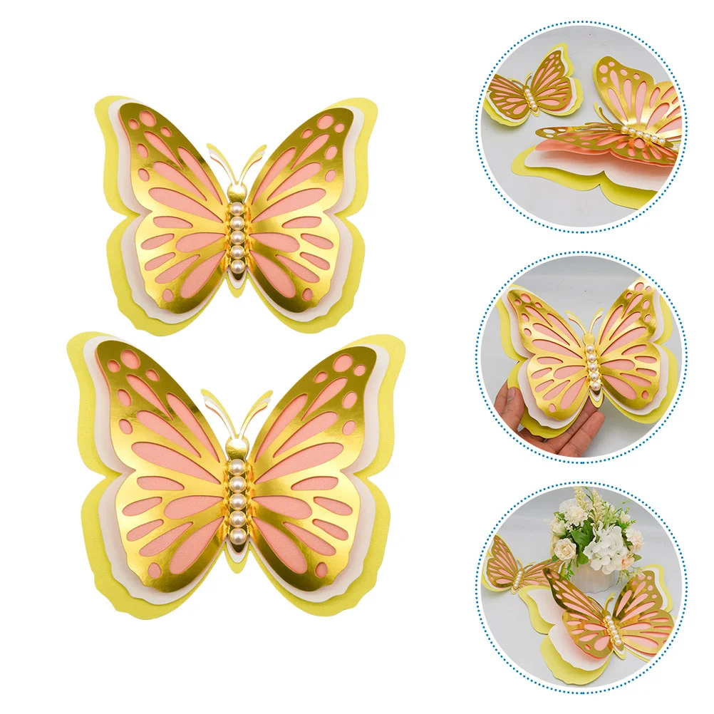 

Wall Decals Butterflies Stickers 3D Decorative Decoration Removable Diy Decor Muralbedroom Home
