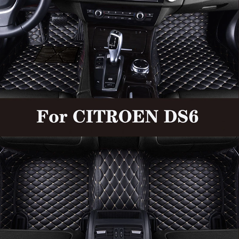 

HLFNTF Full surround custom car floor mat For CITROEN DS6 2014-2017 waterproof car parts car accessories Automotive interior