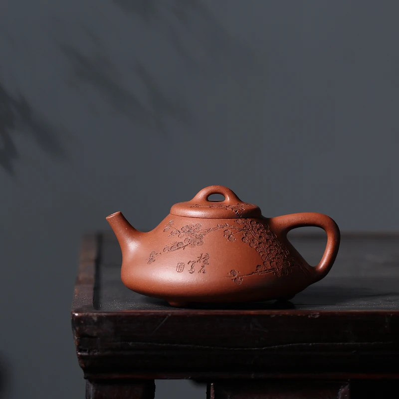 [Печь утреннего света] Собранный чайник ручной работы из фиолетовой глины И