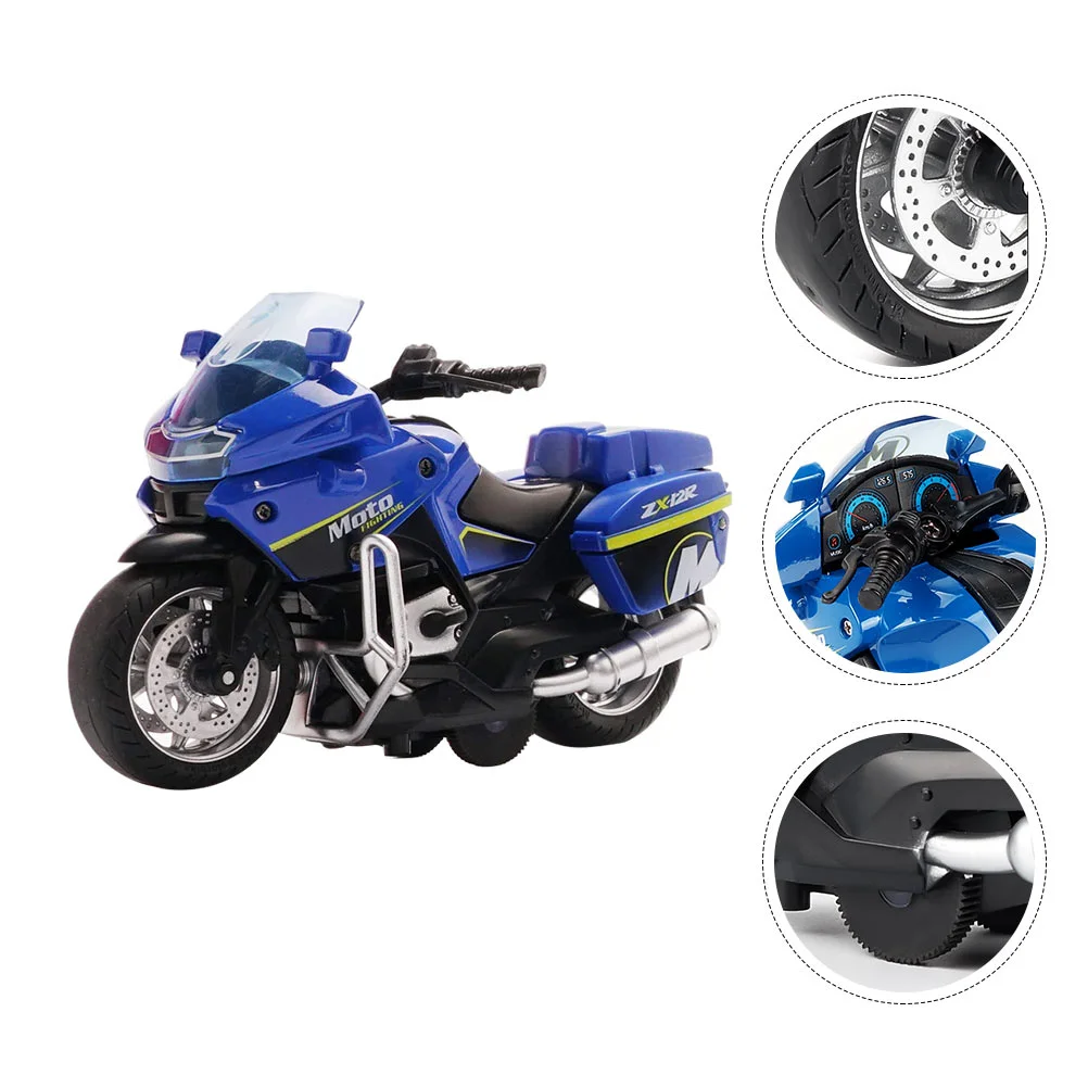 

Motorcycle Toy Toys Pull Car Kids Powered Friction Mini Boys Model Simulation Boy Children Educational Preschool Motorcycles