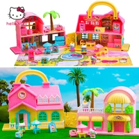 hello kitty toy house big house hello kitty food garden children girls playing house toys