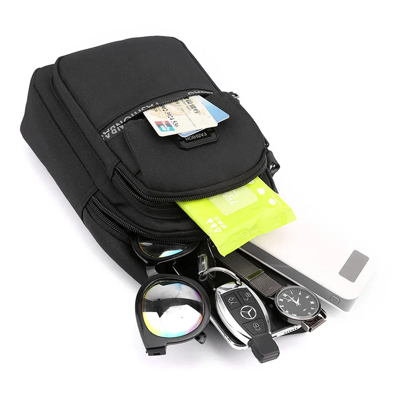 Fashion Anti Theft Chest Bag Male Outdoor Sports Water Bottle Bag Men Crossbody Bags Shoulder Bags Birthday Gift for Husband