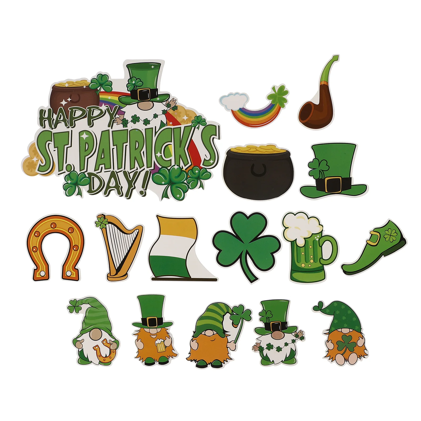 

32pcs St Patrick's Decor Party Cake Insert Ireland Cake Decor Cupcake Picks for St Patrick's Day Home