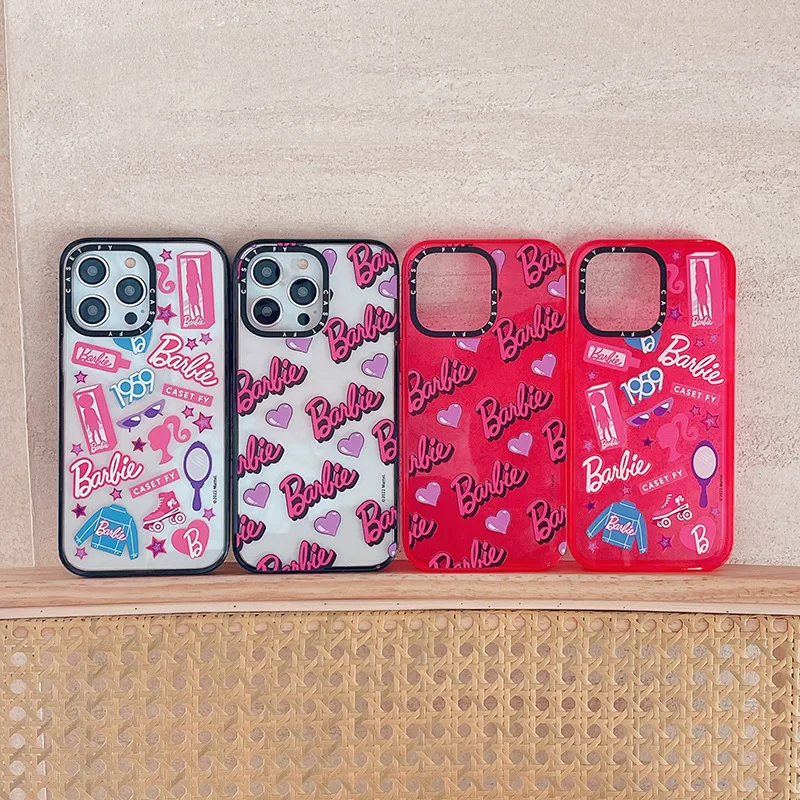 

Suitable for Apple iPhone 15ProMax Barbie phone case 14pro fashion brand 13 anti drop