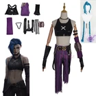 Loli костюм Джинкс костюмы вечеривечерние волшебная девушка сексуальная униформа Jinx верх штаны, аксессуары Jinx оригинальная кожа Волшебная униформа