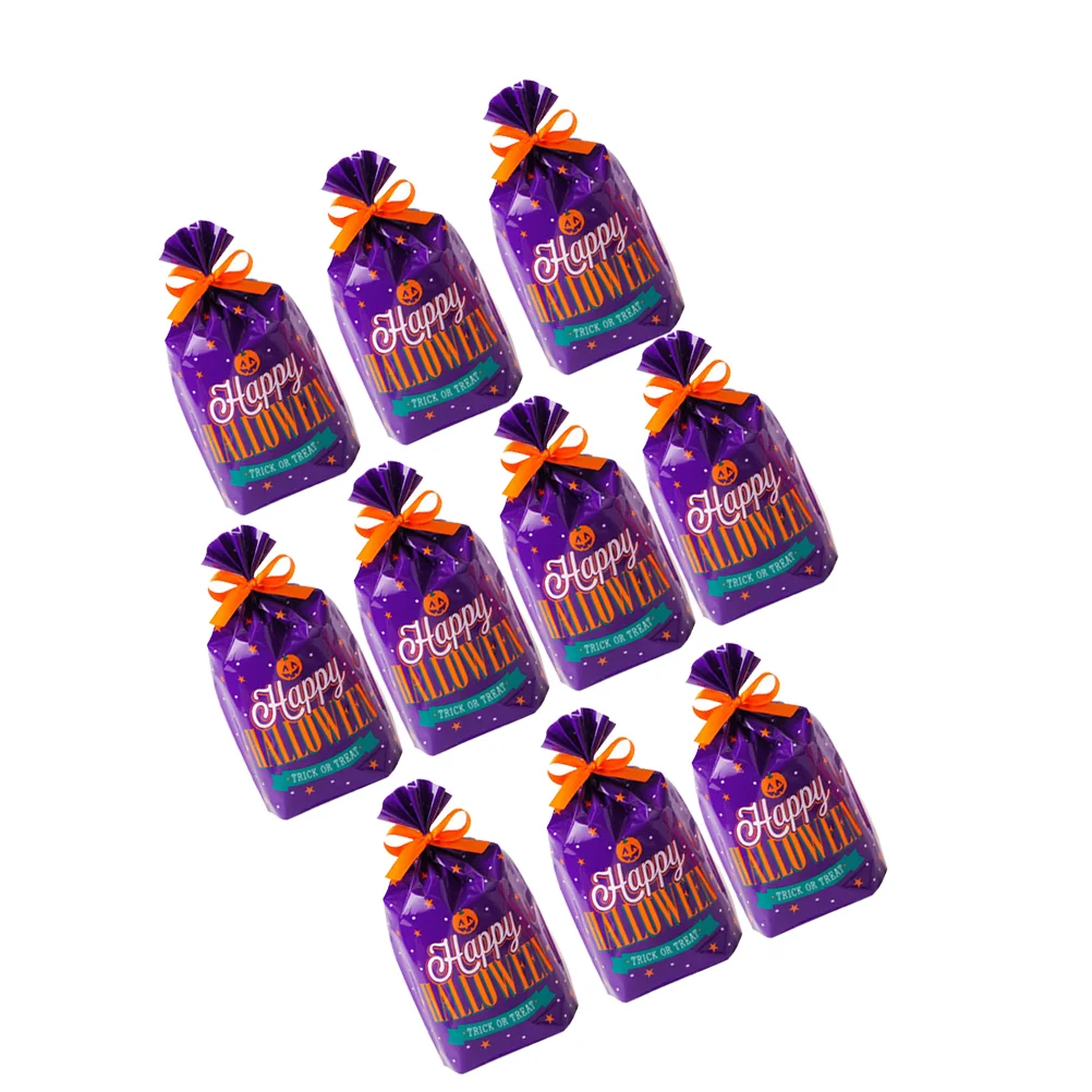 

50pcs Party Favor Bag Trick Or Treat Cookie Candy Packaging Bags Storage Bag