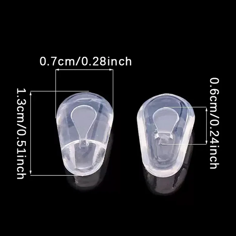 5 пар силиконовые накладки для очков без давления