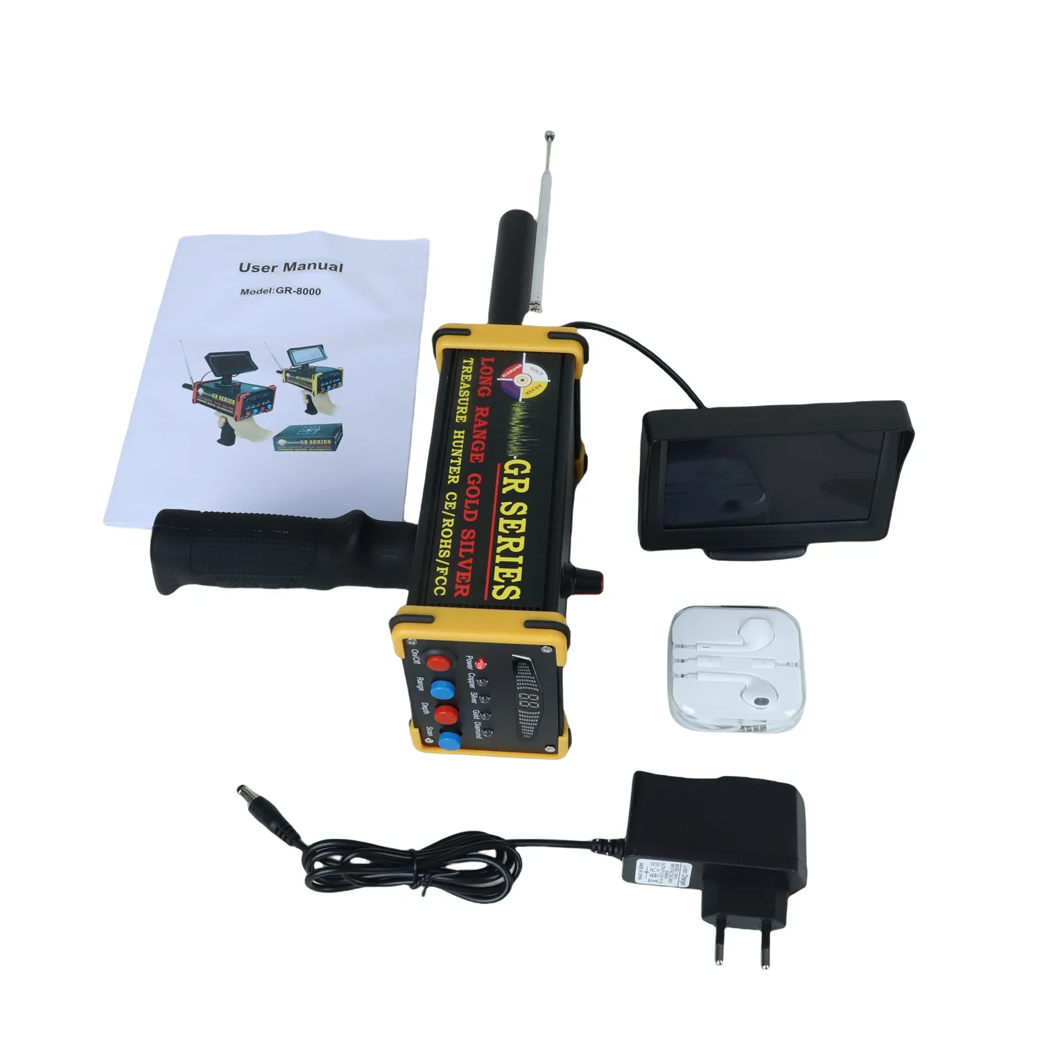 Металлодетектор GR-8000 для поиска золота и серебра