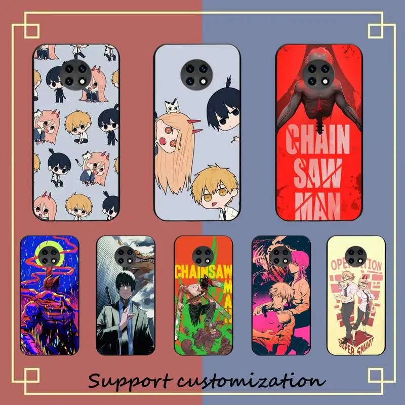 

Cute Cartoon Chainsaw Man Pattern Phone Case For Xiaomi Redmi Note 8A 7 5 Note 8pro 8T 9Pro TPU Coque for note 6pro Funda Capa