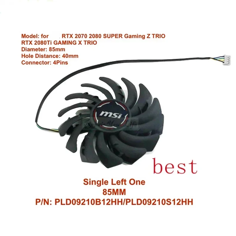 Кулер для видеокарты MSI RTX2080 TI GAMING X TRIO RTX 2070 SUPER Z PLD09210B1