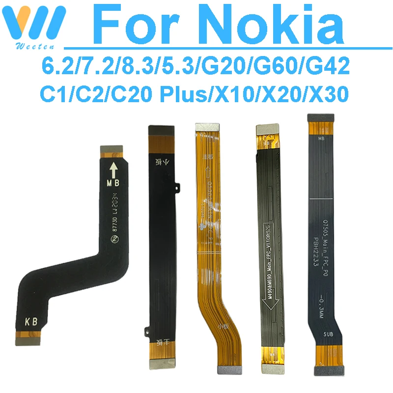 Гибкий кабель материнской платы Разъем FPC Гибкая лента для Nokia G42 G20 G60 6 2 7 8 3 5 X10 X20 X30