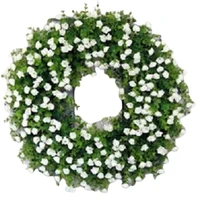 creative artificial wreath colorful diy door wreath spring wreath round door wreath for the home decoration front