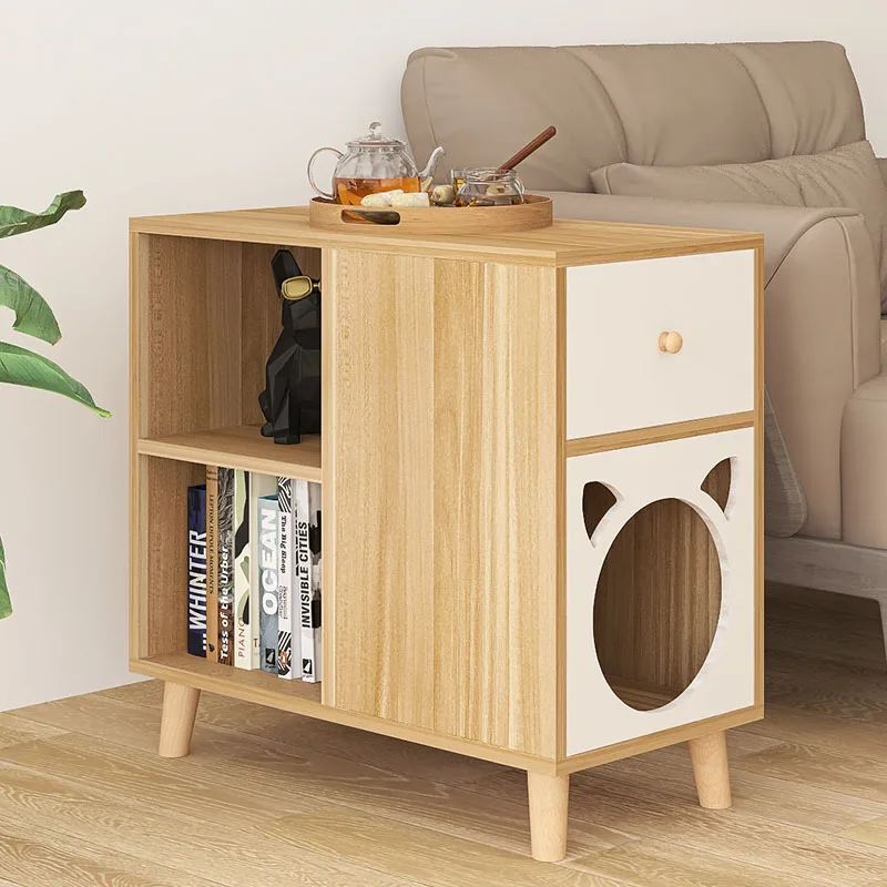 

Кошачье гнездо FQ для гостиной, боковой стол, интегрированная кошачья мебель