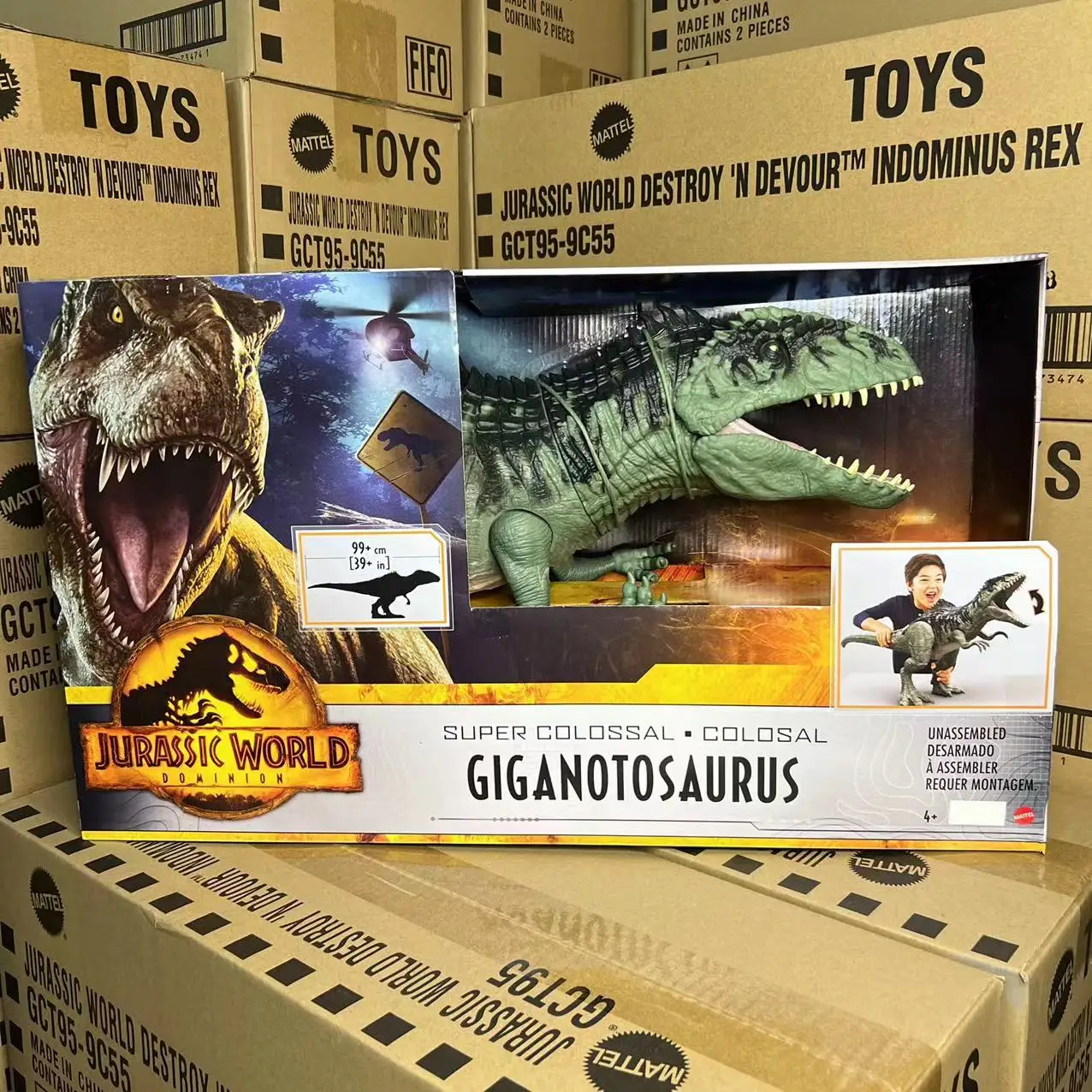 

Mattel Jurassic World 3 Dominion Movie Super Colossal Giganotosaurus / Movable Joints Action Figure / Dinosaur Model GWD68
