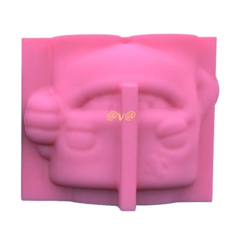 

Be Strong Come On Pen Holder Flower Pot Silicone Mold Resin Succulent Pot Mold