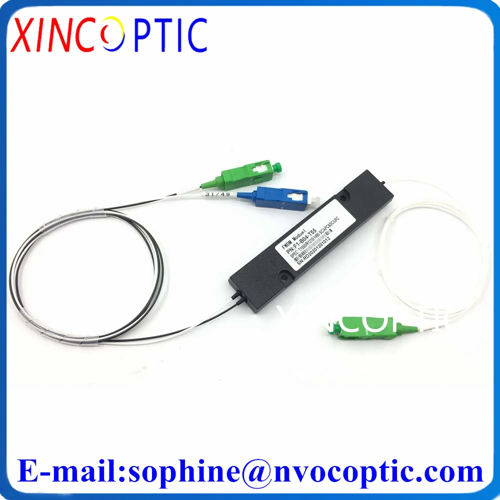 1*2 ABS коробка FWDM модуль 1310/1550/1490nm 0 9 мм 1 м SC/ST/FC/LC APC UPC Волоконно-оптический