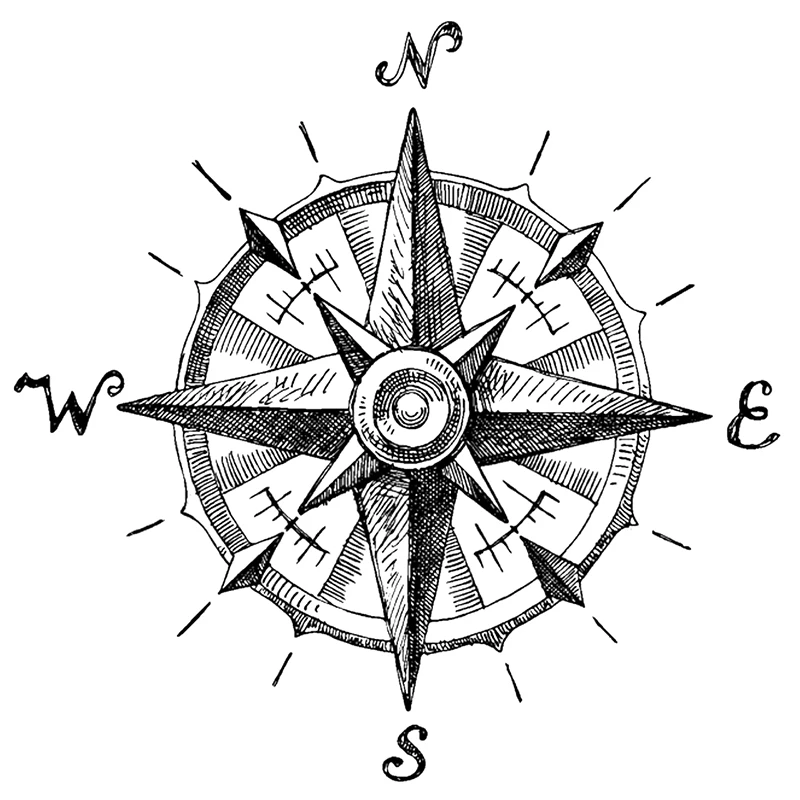 

Новинка 2022, прозрачные штампы в стиле ретро с рисунком карты и компаса для творчества, Изготовления Бумажных поздравительных открыток и скр...