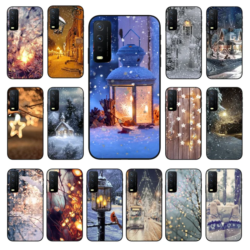 

Winter light Snow Phone Case for VIVO Y31 Y21S Y21 Y15S Y53S Y11S Y12 V21 V21E Y20 Y70 1907 V17Neo Y21S Y33S Y72