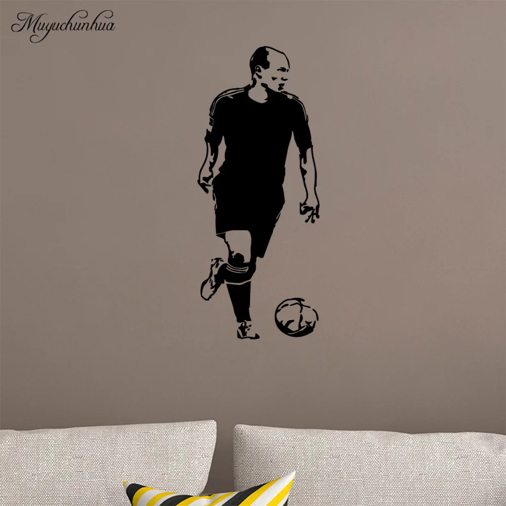 

Hot Football Player Wall Art Decal Decoration Fashion Sticker For Bedroom Decoration Art Decor Wallpaper