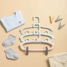 20 шт. милая детская вешалка для одежды с прищепкой регулируемый стеллаж для хранения Органайзер Домашний для хранения для детская одежда теплая одежда