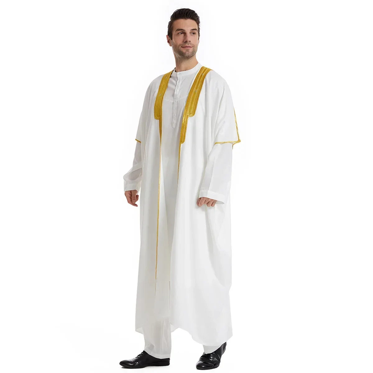Новый стиль турецкие мужские мусульманские халаты одежда Дубай пакистанские на