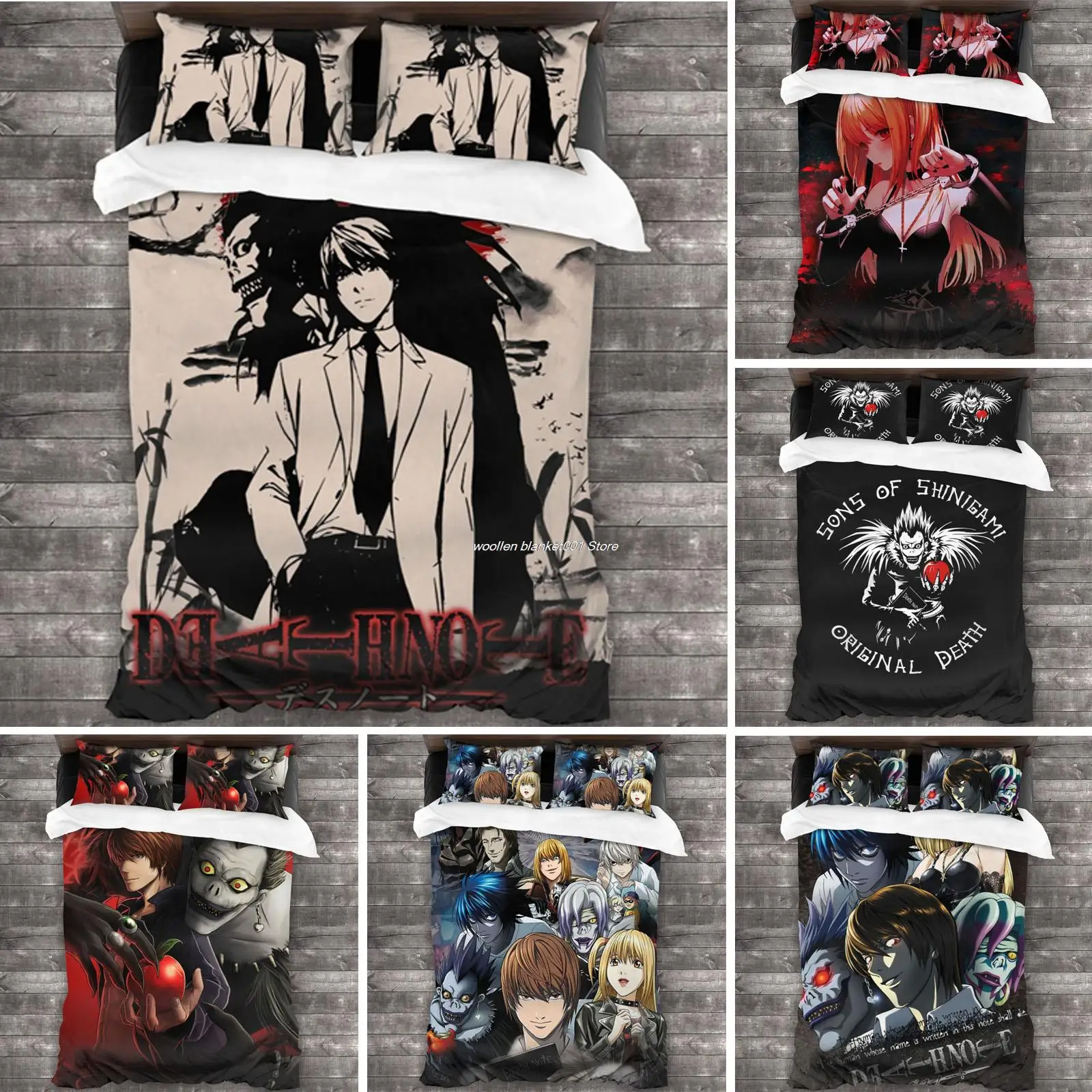 

Anime Death Note All Season Twin Bedding Set 3 Piece Comforter Set Bed
