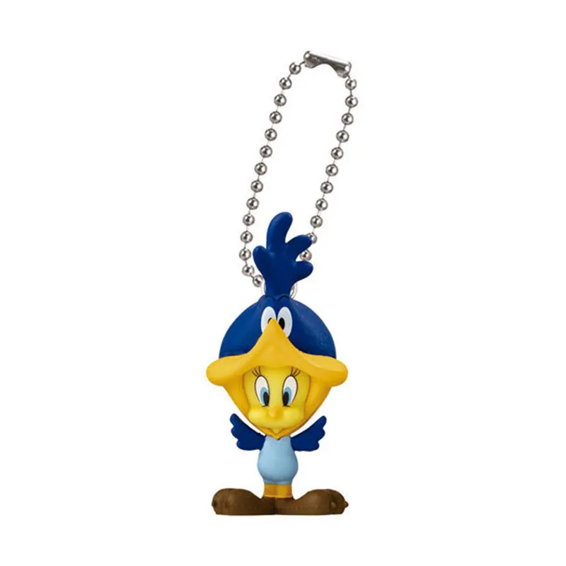Фото Набор брелоков Bandai Gashapon Looney Tunes - подвески с персонажами мультфильмов, включая Твити, Багза Банни, Сильвестера, Даффи Дака, Таса. №1