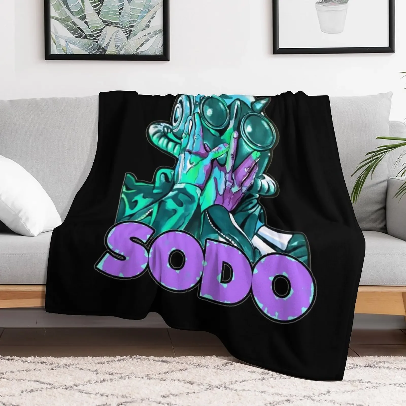 Фото Sodo-зеленое одеяло, многофункциональное одеяло из фланелевой ткани, клетчатые одеяла для кровати №2