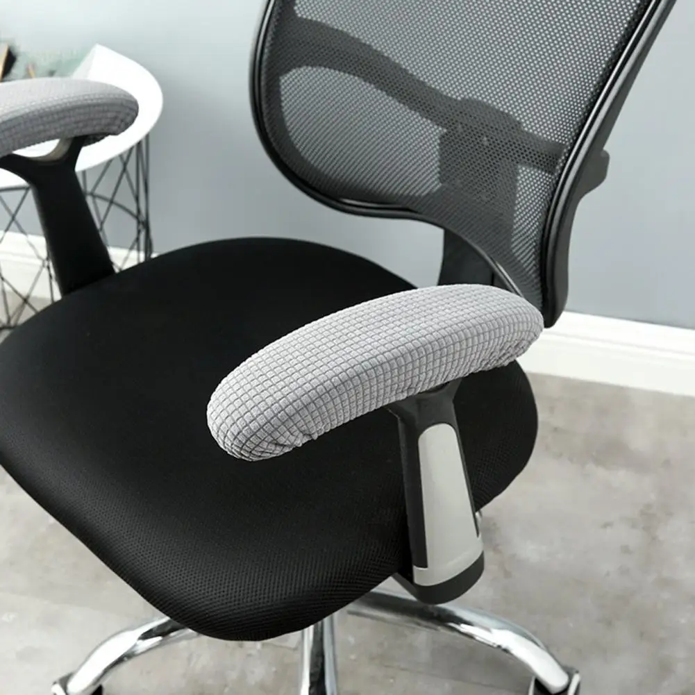 

Office Chair Covers Helpful Soft Detachable Solid Color Chair Armrest Covers Office Use Chair Protectors Chair Armrest Pads