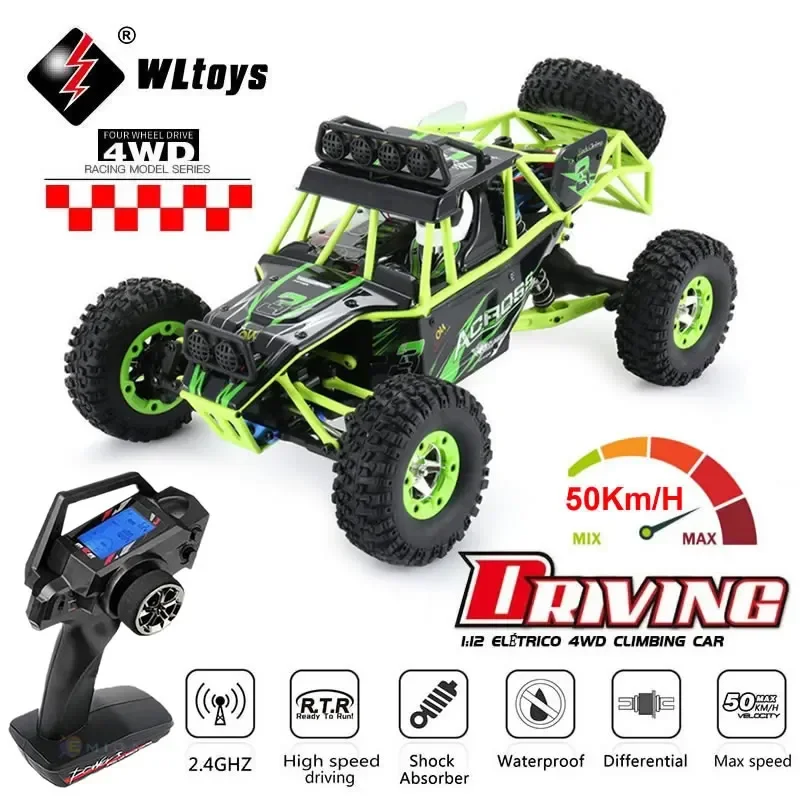 WLtoys 12428 1:12 4WD RC Гоночный автомобиль Высокоскоростной внедорожный пульт