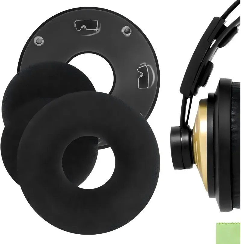 Фото Сменные амбушюры для наушников AKG K121 K121S K141 MK II K142 HD, кожаные, бархатные, аксессуары для гарнитуры №2