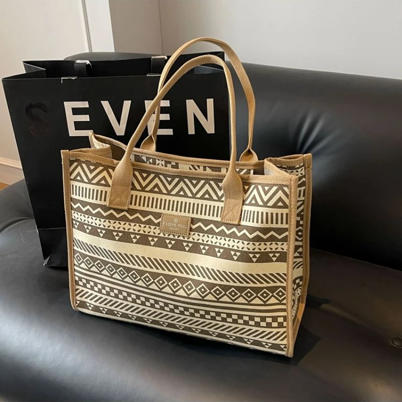 Летняя модная вместительная сумка для поездок Холщовая Сумка ручной клади