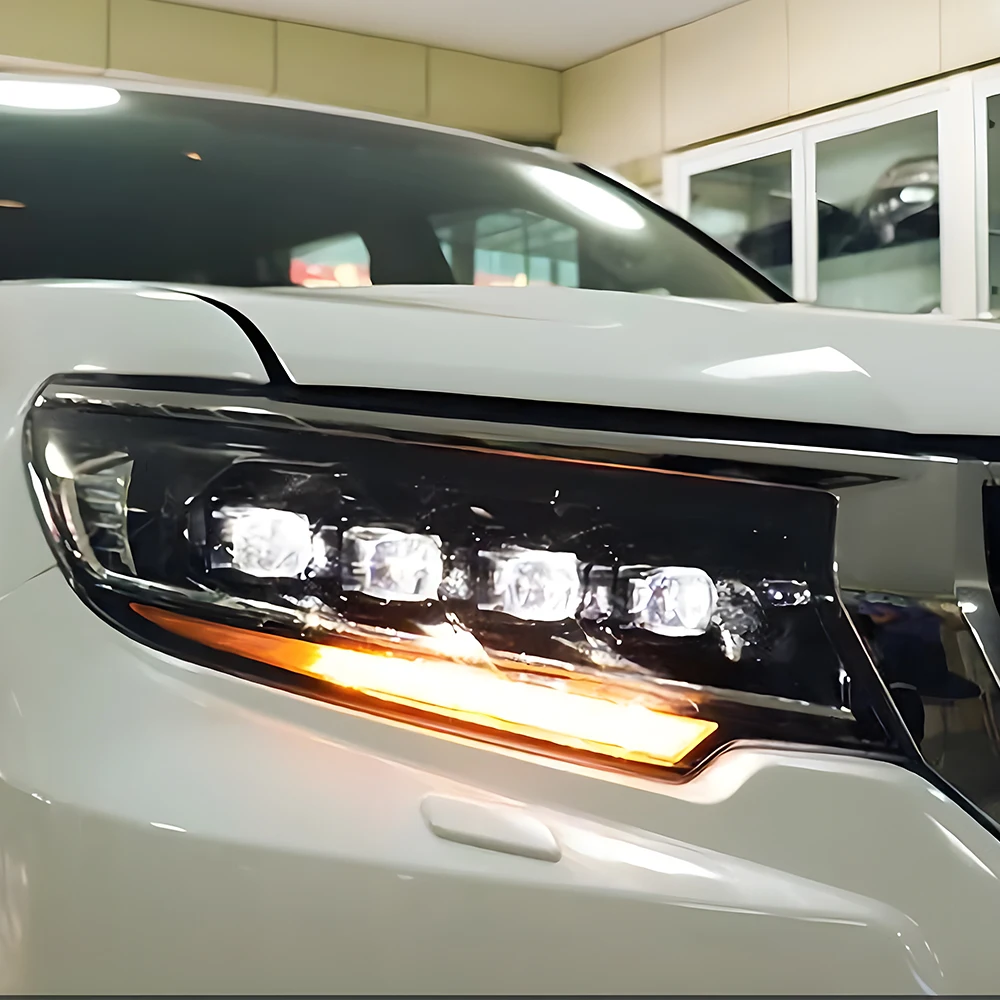 Автомобильная фара для Toyota Prado 2018-2023 светодиодная автоматическая обновленная