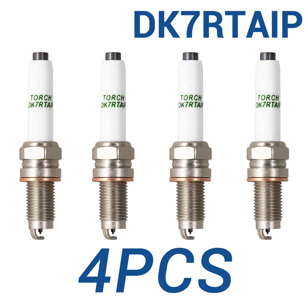 

2-8PCS Иридиевые платиновые свечи зажигания TORCH DK7RTAIP Замена свечей для VW 101905606A 04E905602A 04C905606A PKER7A8EGS(95463)
