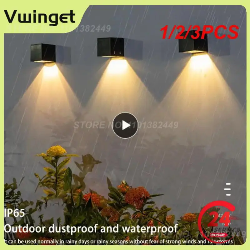 

1/2/3 шт., настенные светильники на солнечной батарее